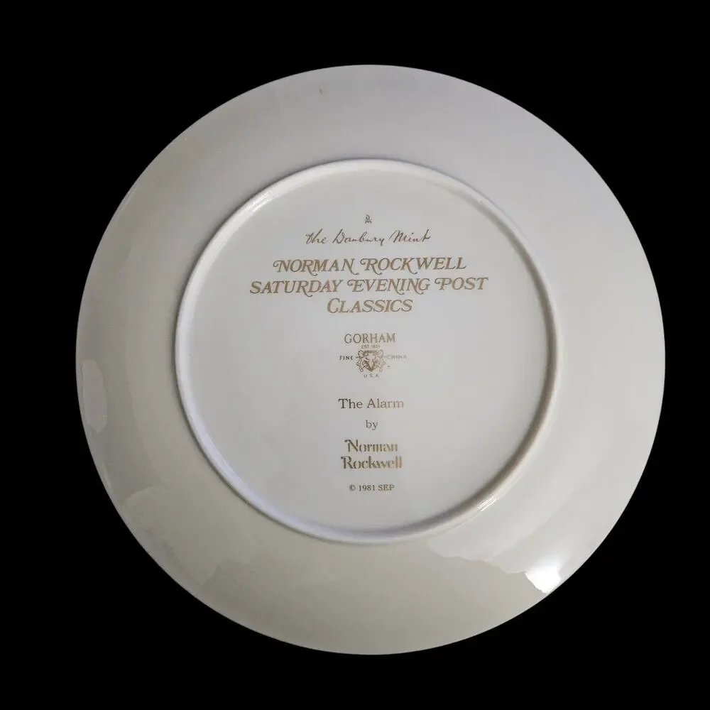 Norman Rockwell 1981 Danbury Mint Saturday Evening Post Classics Plate Set 3